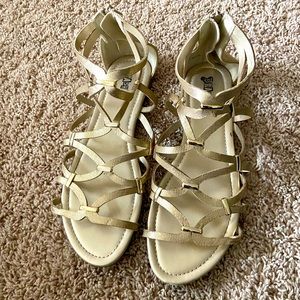 sparkle gold sandles